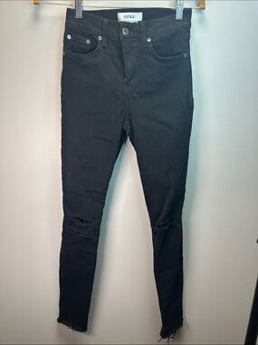 pistola Black Ripped High-Rise Skinny Jeans